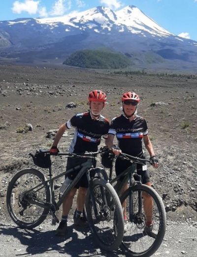 Bridie Russell Cycling on the  tour with redspokes